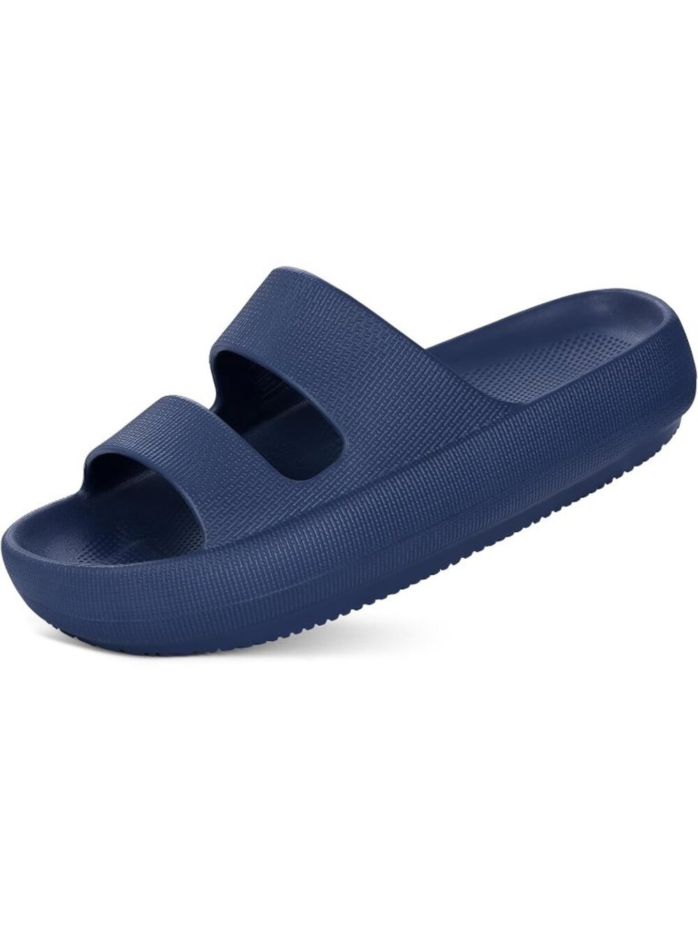 Women's Blue Summer Lightweight Orthopedic Slide Soft Recovery Slip on Sandals